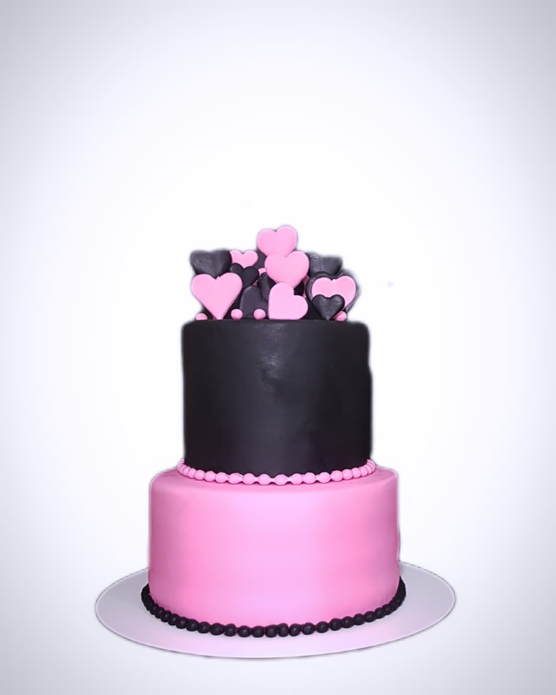 ساده سیاه صورتی