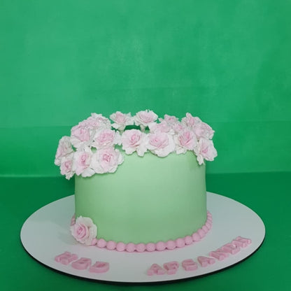 ساده سبز صورتی