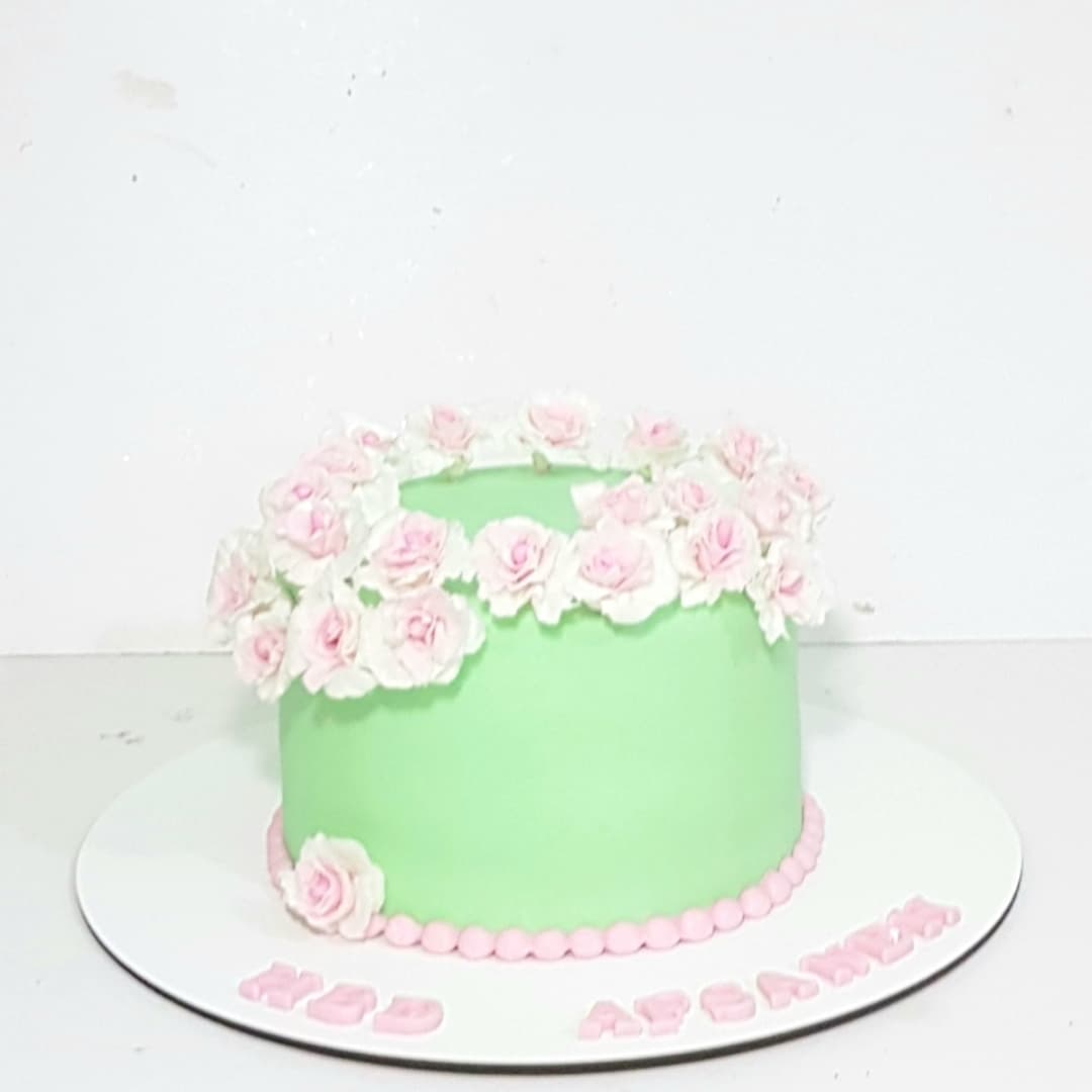 ساده سبز صورتی