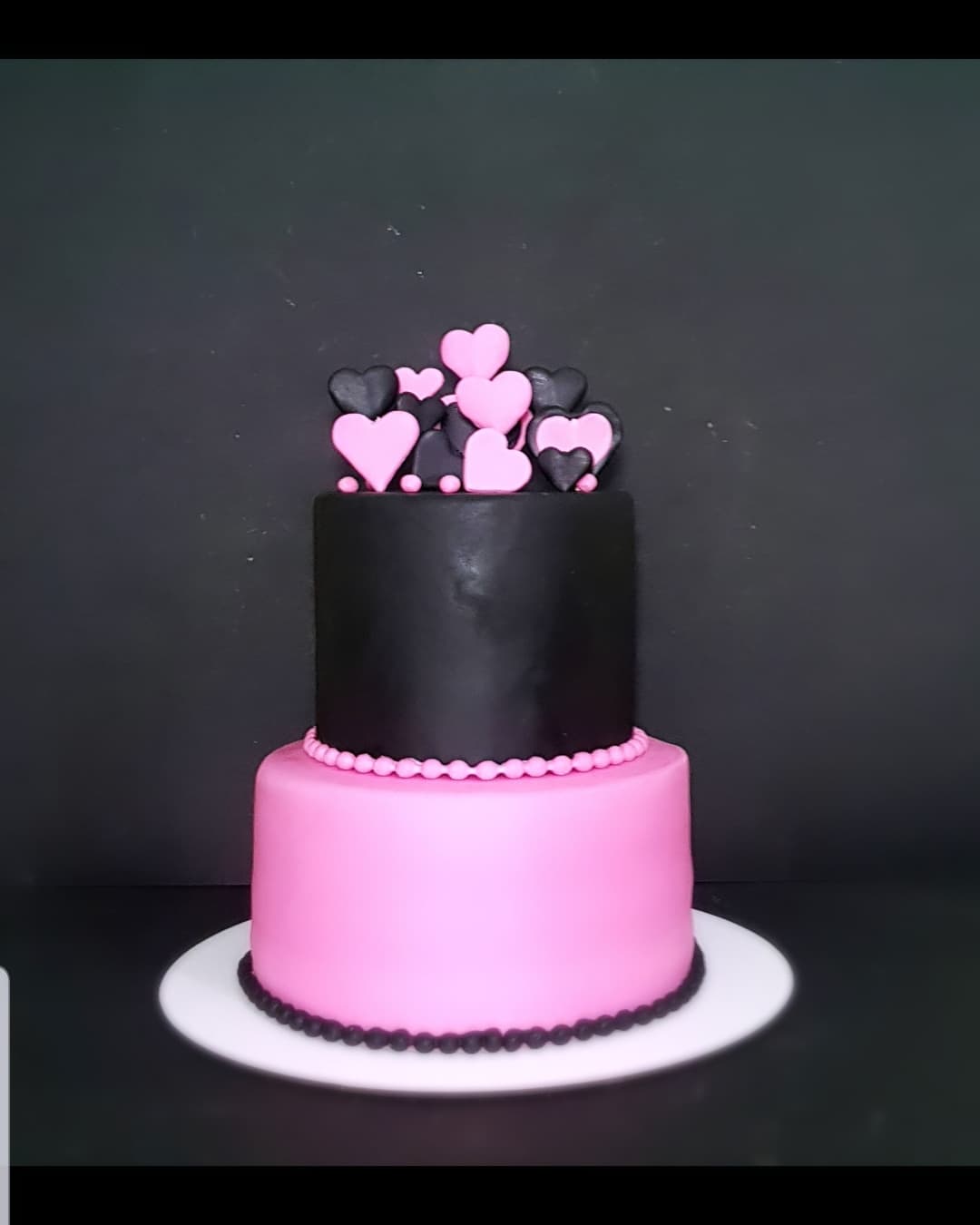 ساده سیاه صورتی